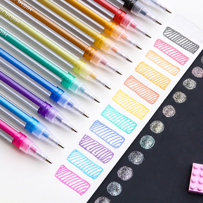 12 cây bút viết mực dạ quang ZUIXUA 6120