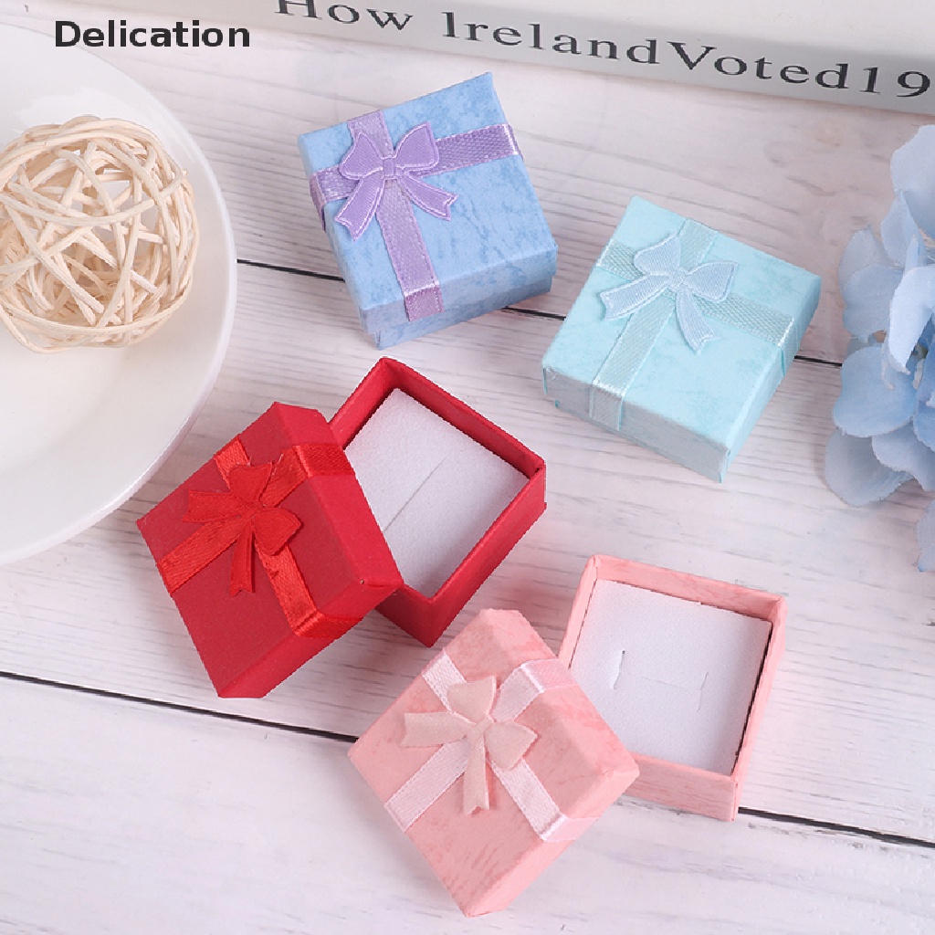Bộ 10 Hộp Giấy Đựng Trang Sức Làm Quà Tặng Tiện Dụng