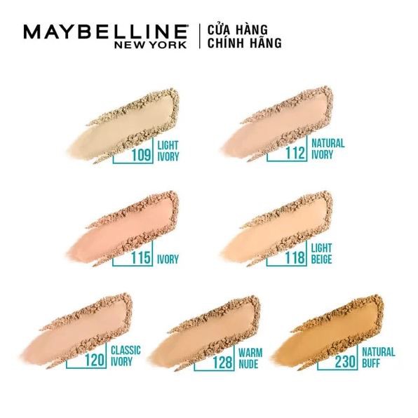 Phấn Nền Kiềm Dầu Chống Nắng 12h SPF28 PA+++ Mịn lì lâu trôi Maybelline Fit Me Matte Poreless Powder