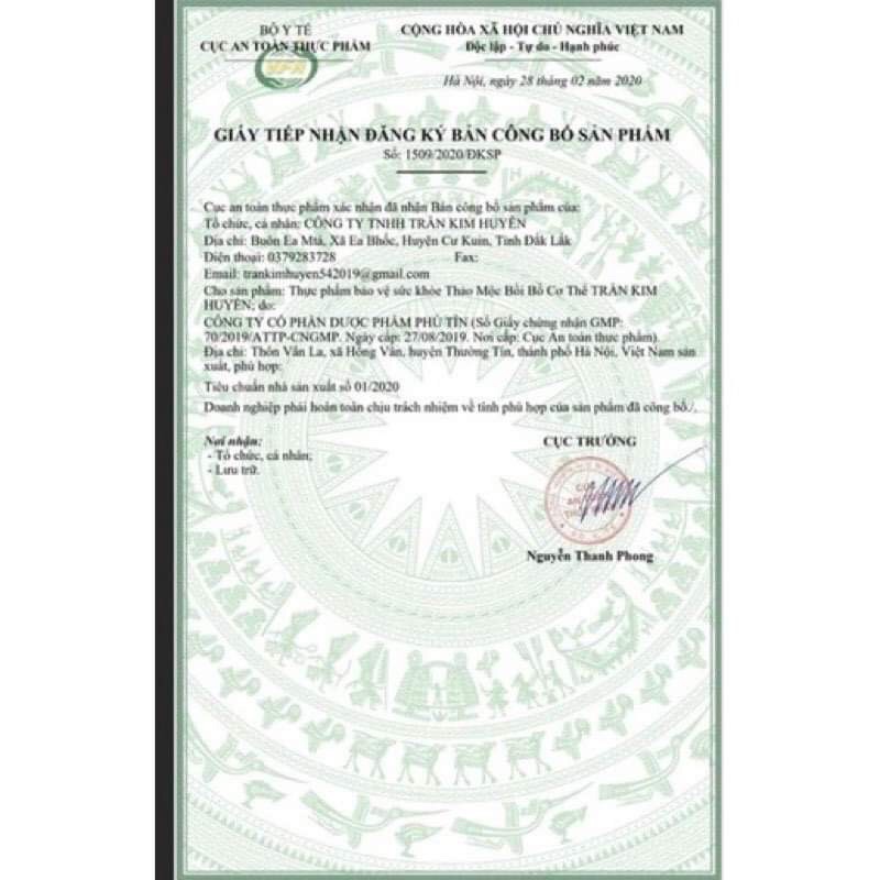 KEM DƯỠNG DA TRẦN KIM HUYỀN