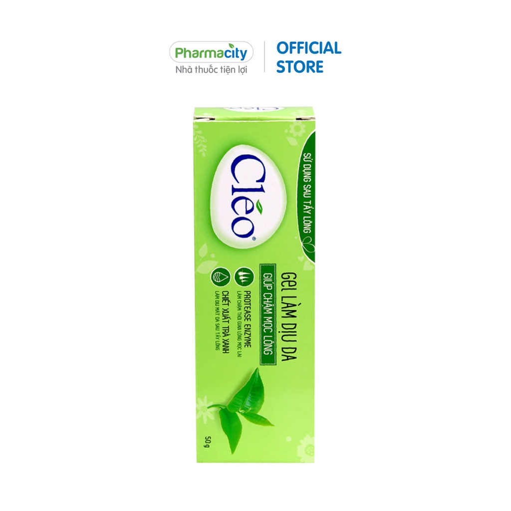 Gel Cléo dưỡng dịu da sau tẩy lông Soothing Hair Minimizing Gel (Tuýp 50g)