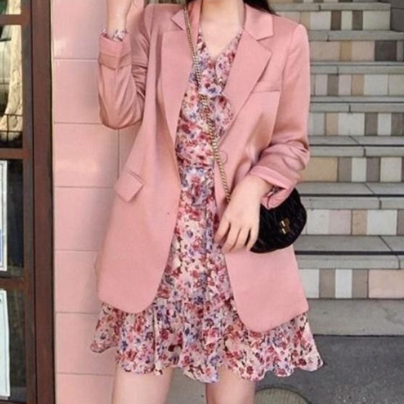 Đầm Tay Dài Cổ Chữ V Thời Trang Nữ Tính
