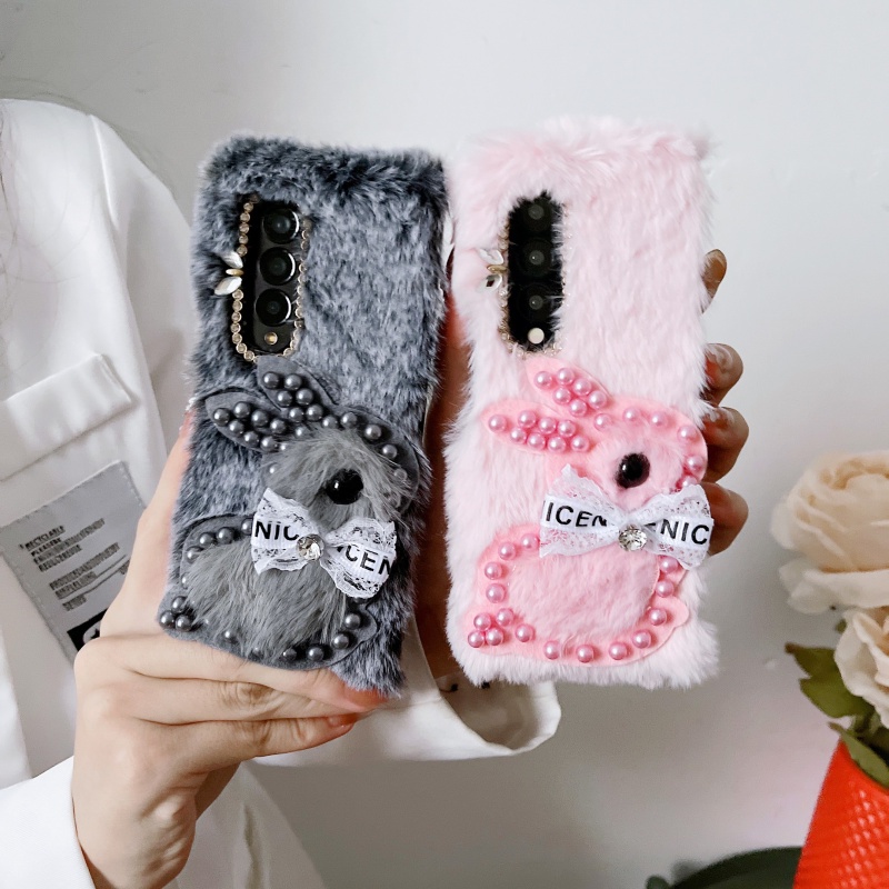 Ốp Điện Thoại Chống Sốc Hình Gấu Bông Dễ Thương Cho Samsung Galaxy Z Fold 3 Flod 4 5G