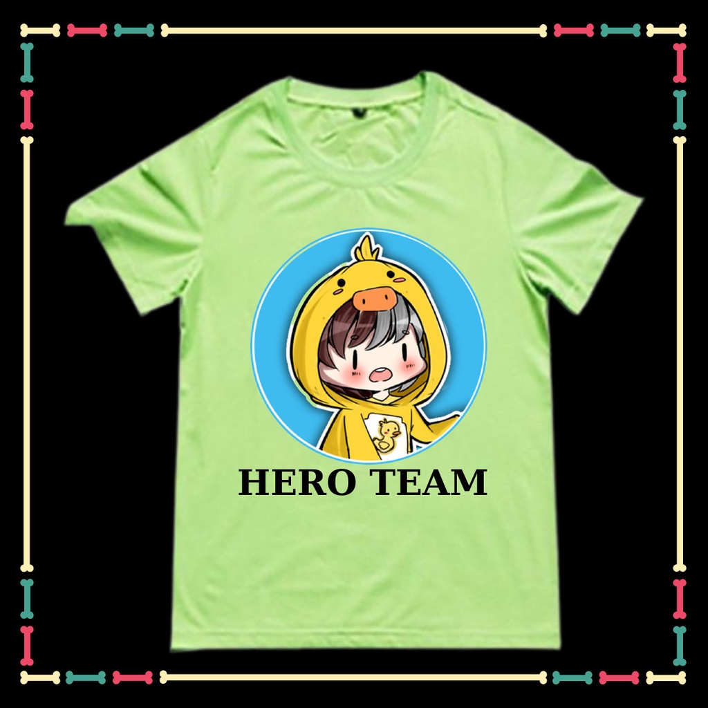 Áo Thun Hero team xinh xắn cho bé gái vải mịn xịn xò đang hot