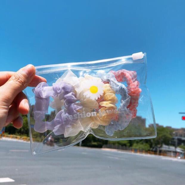 Sét 5 Dây Buộc Tóc Siêu Xinh ( Túi Zip)