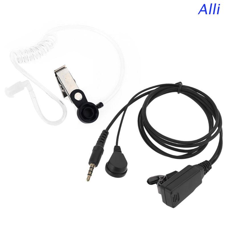 Tai Nghe Nhét Tai Ống Khí Có Mic 3.5mm Cho Xiao Mi Mijia 1s Walkie Talkie Two Way Radio