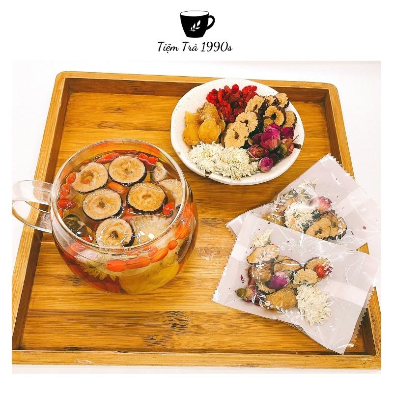 Combo 20 Gói Trà Dưỡng Tâm Ngủ Ngon Hỗ Trợ Giấc Ngủ Trà Thảo Mộc Tiệm Trà 1990s