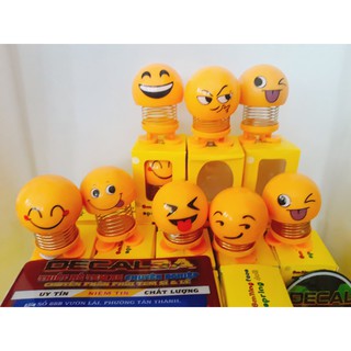 Con thú nhún lò xo mặt cười emoji - smiling face spring doll
