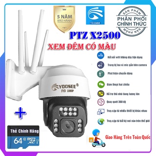 Camera Wifi Ngoài Trời xem đêm có màu Yoosee X2500 3MPX , đàm thoại 2 chiều, cảnh báo chuyển động, chống nước