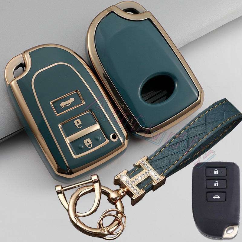 Vỏ Bảo Vệ Chìa Khóa Điều Khiển Từ Xa Bằng TPU Màu Phản Quang Chuyên Dụng Cho Xe Hơi Toyota VIOS YARIS 2018 2019 2020 2021