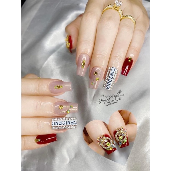 Dây đá nail mẫu mới Loại Đẹp HOT , dây đá đính móng