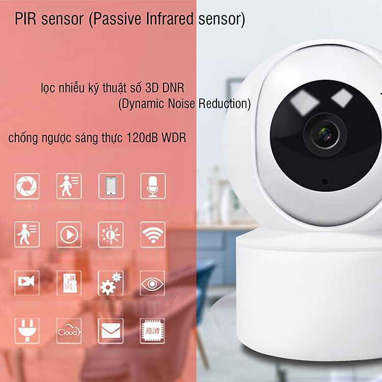 [Mã ELCA5 giảm 7% đơn 500K] Camera Wifi Không Dây 360 Độ CareCam Full HD 2.0 | BigBuy360 - bigbuy360.vn