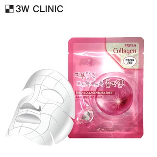 10 mặt nạ chiết xuất từ collagen 3w clinic fresh collagen mask sheet