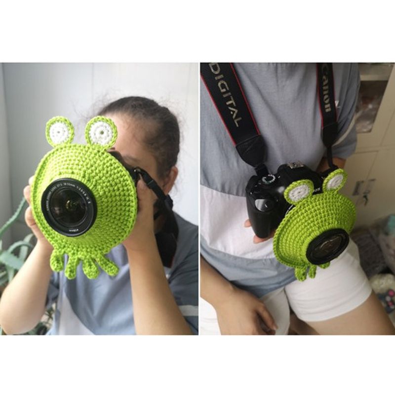 Mary☆Animal Camera Buddies Lens Accessory for Kid Photography Knitted Octopus Toy Posing Photo Props