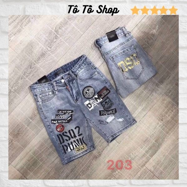 Quần Short Nam Rách❤️FREESHIP❤️ Quần Short Bò Nam Cao Cấp - Sọt Jean Co Giãn Mẫu Mới Hàng VNXK Tô Tồ Shop-QSJN02-Mã 203