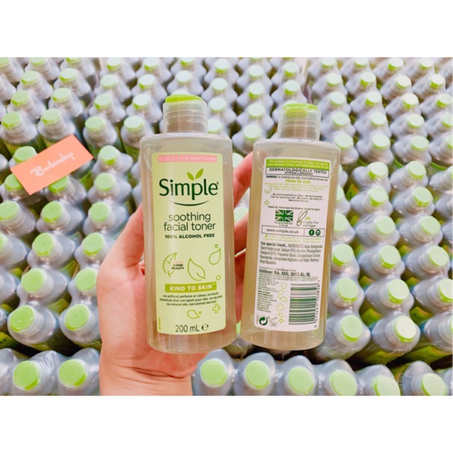 Toner Nước Hoa Hồng Simple Soothing Facial Skind To Skin Dành Cho Da Nhạy Cảm 200ml Mẫu Mới | BigBuy360 - bigbuy360.vn