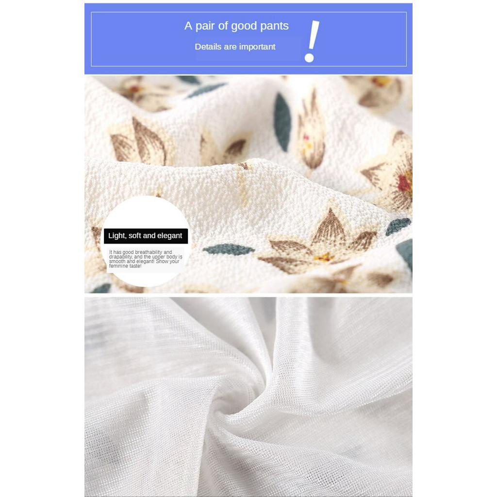 Quần ngắn ống rộng Họa Tiết Hoa Cho Nữ