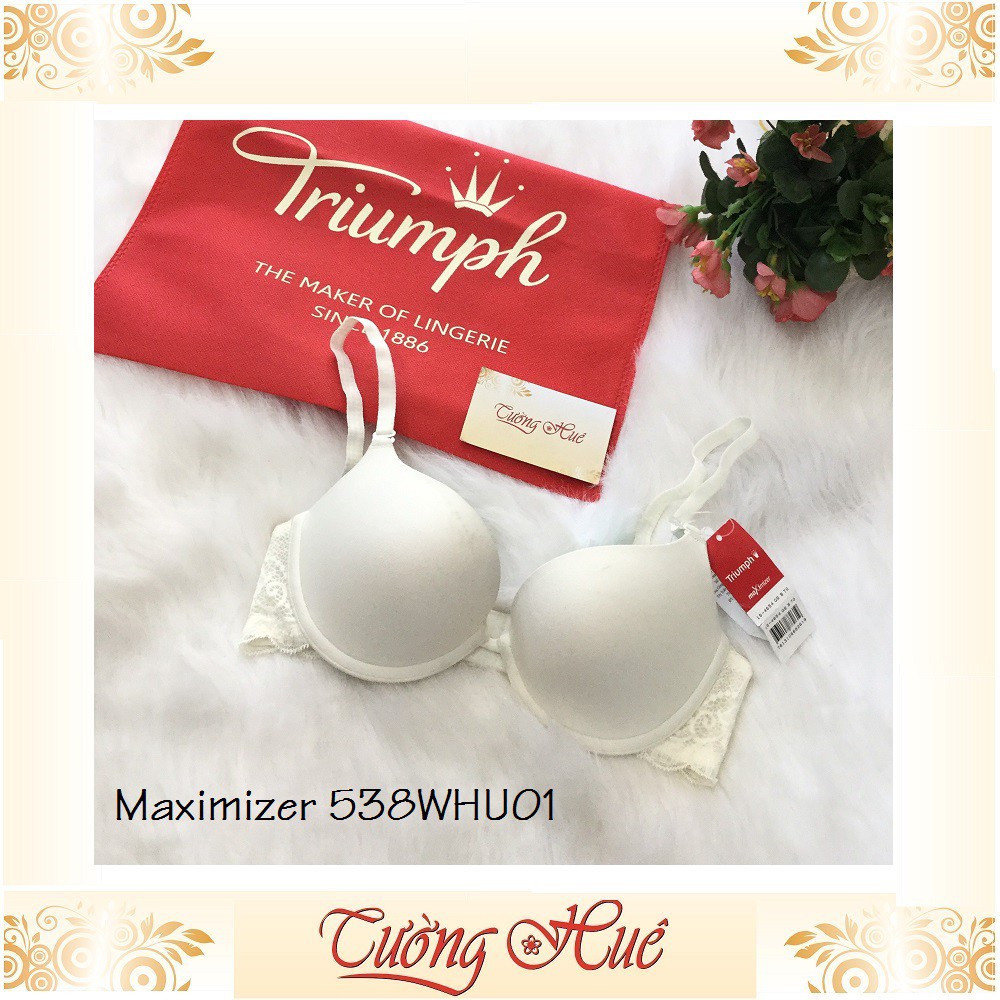 SALE SALE SALE - Áo lót nữ Triumph Maximizer 538 WHU01 áo ngực trơn lưng ren.