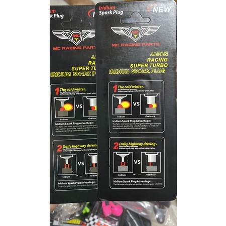 Bugi tăng áp 3 chấu MCracing gắn xe máy