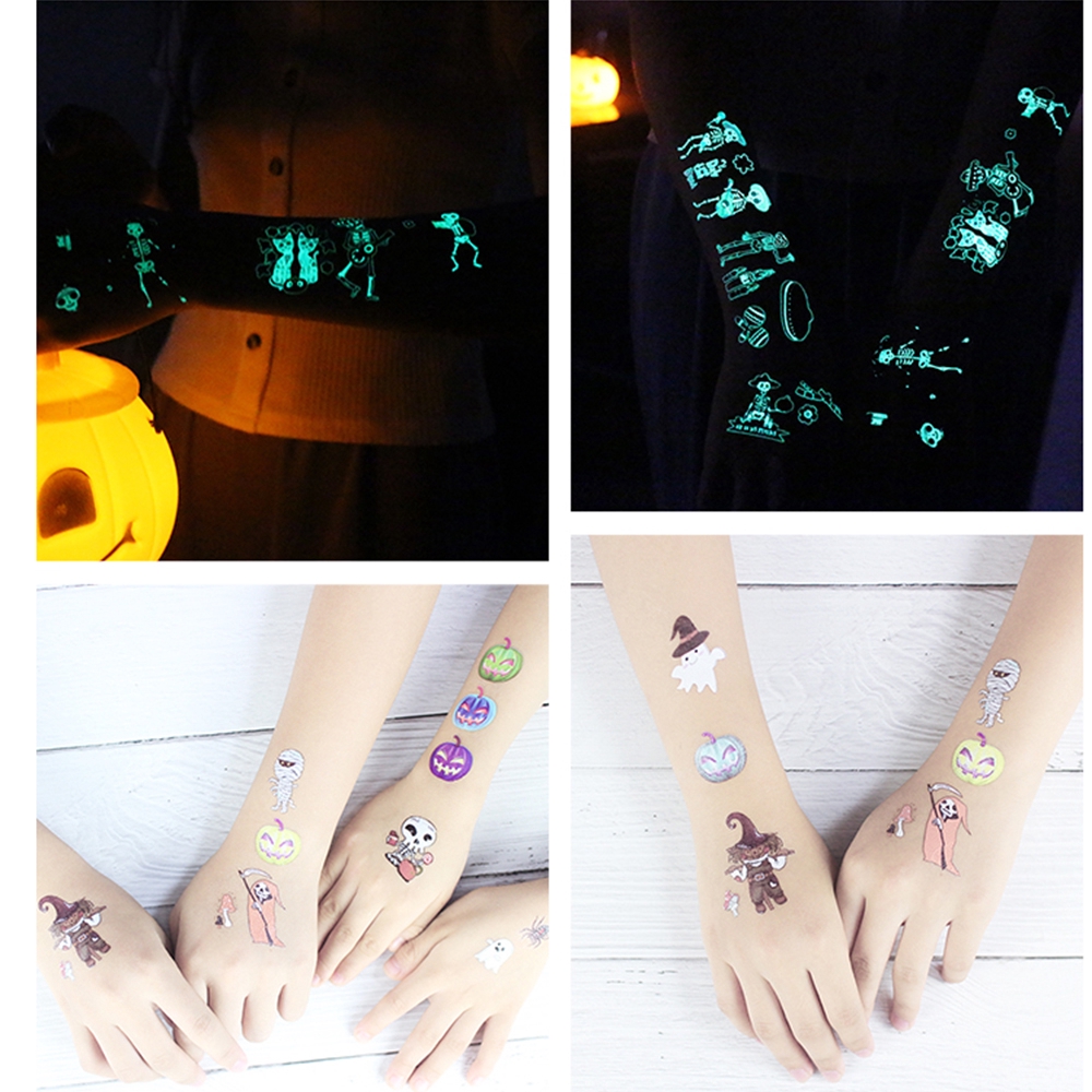 OCEANMAP Temporary Luminous Waterproof Witch In Dark Glowing Fake Tattoo