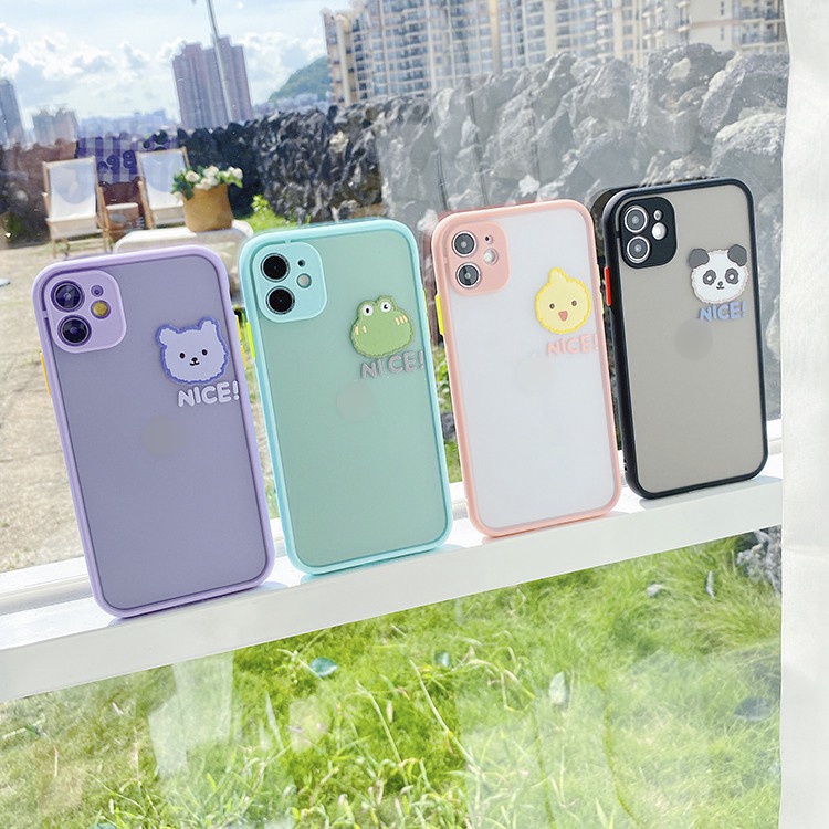 Ốp lưng iphone Nice nhám viền nổi cong 6/6plus/6s/6splus/7/7plus/8/8plus/x/xr/xs/11/12/13/pro/max/plus/promax