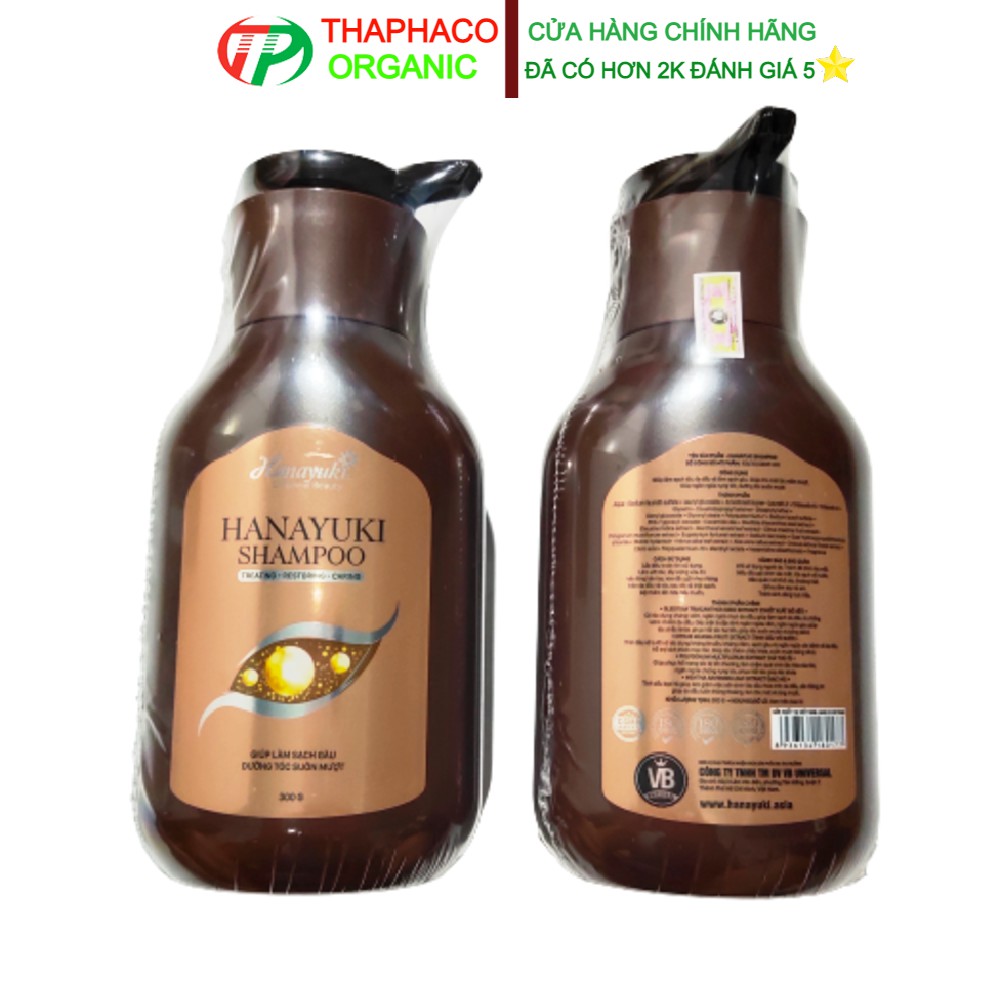 Dầu Gội Hanayuki Shampoo Loại Chai 300gr Date 2023 Chính Hãng