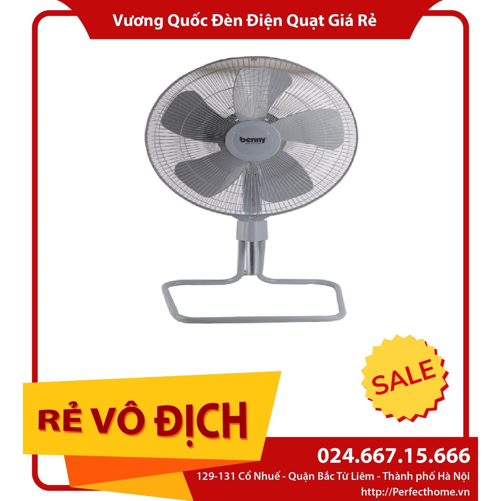 ⚡️FLASH SALE 50%⚡️{ Hàng chính_hãng}Quạt lửng rút công nghiệp Benny BF-223F 22" Thailand