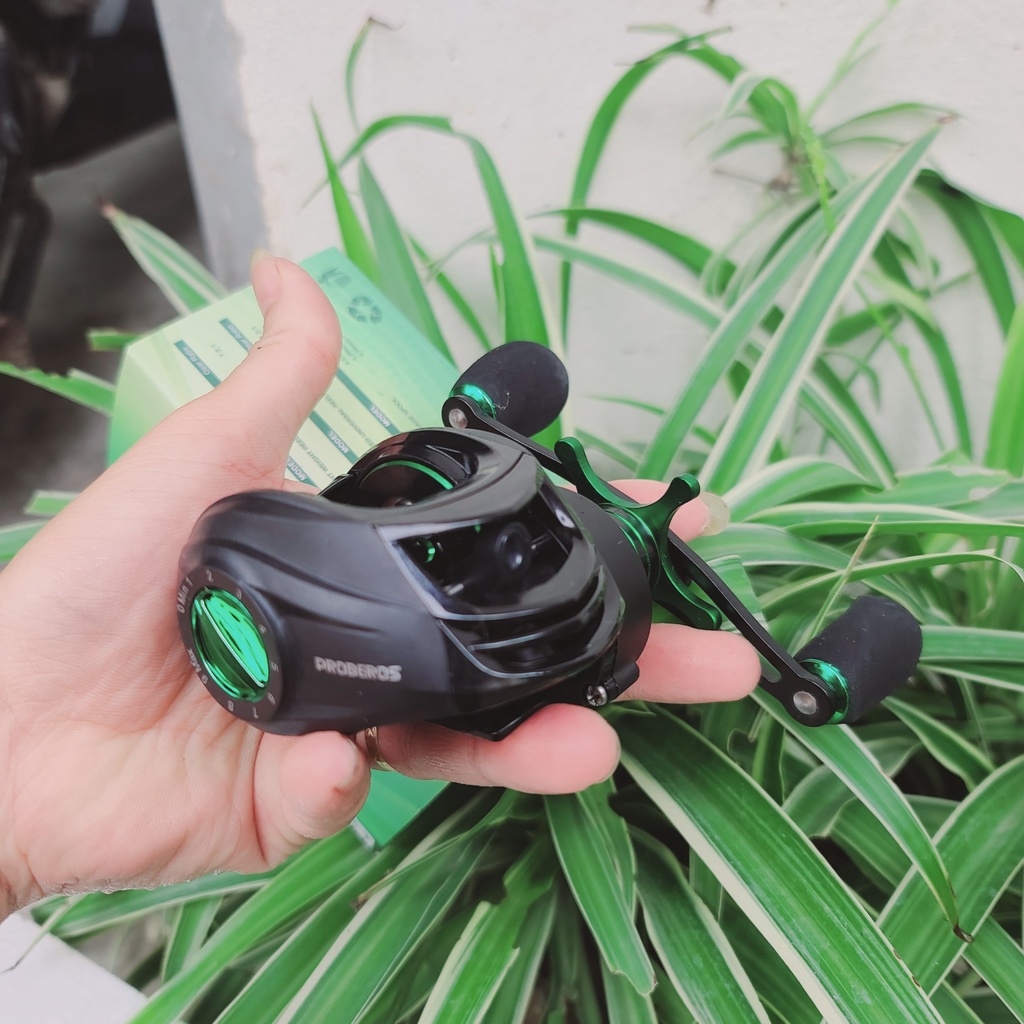 Máy ngang Câu Lure Proberos Xanh Đen full kim loại chất lượng cao thegioidocaulure68