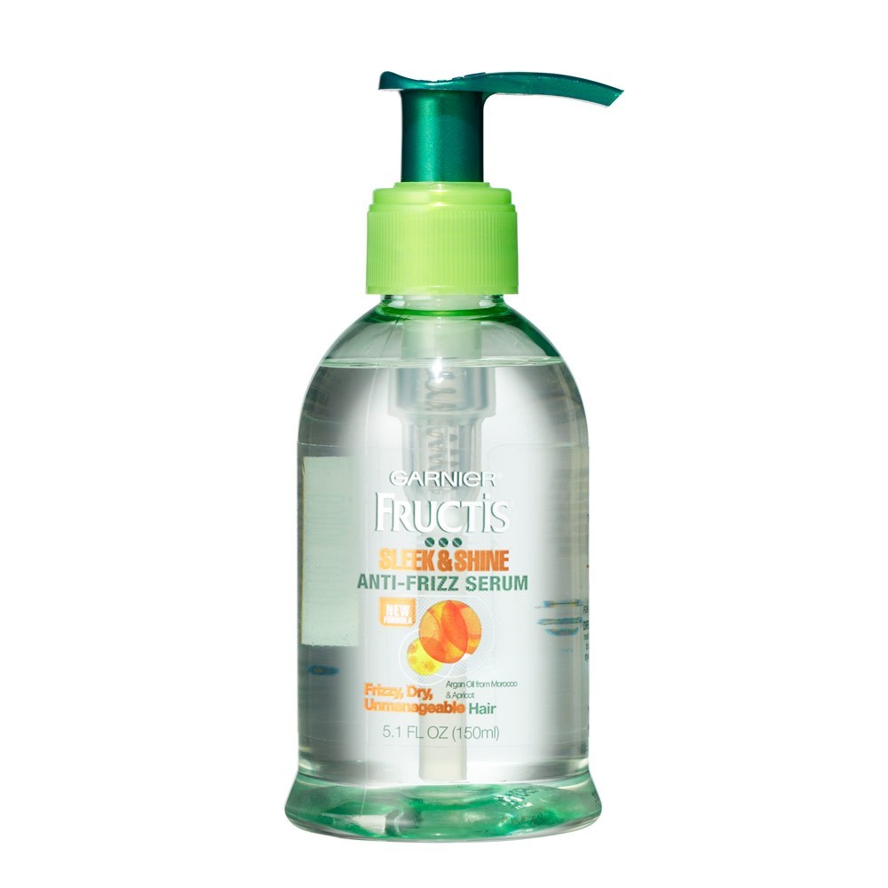 Serum dưỡng tóc làm bóng và Garnier Sleek &amp; Shine Anti-Frizz Serum