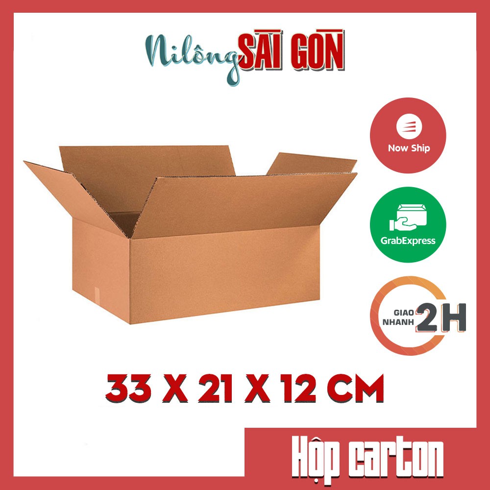 [GIÁ SỈ] Combo 20 hộp carton size 33x21x12 cm 3 Lớp ship cod an toàn – giao nhanh toàn quốc
