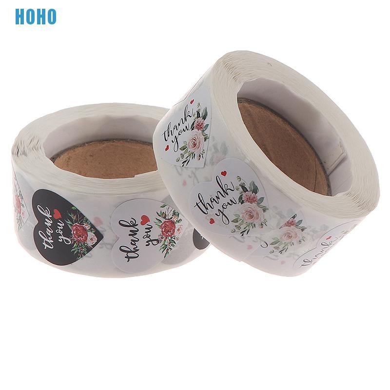 Set 500 Miếng Dán Trang Trí Hình Chữ Thank You Xinh Xắn