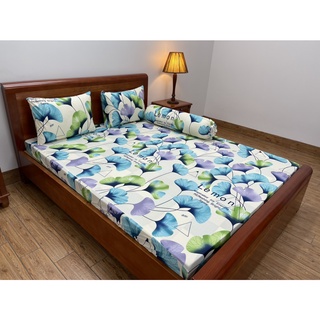 Ga bộ giường thun lạnh Hàn Quốc 4 món không mền size nệm 5-20cm