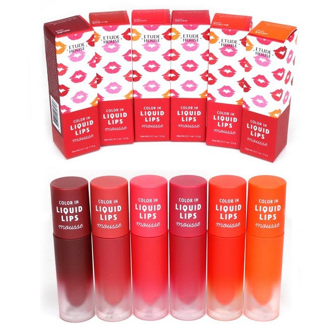 Son Kem Lì Etude House Color In Liquid Lips Mousse Hàn Quốc 3.2ml #Or302