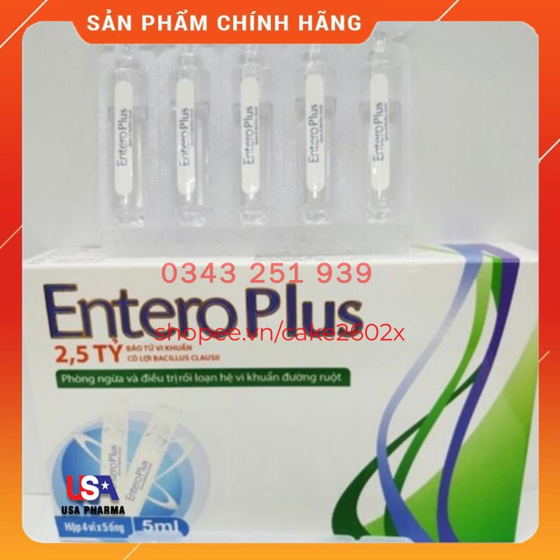 Men vi sinh ENTERO PLUS Cân bằng hệ vi sinh đường ruột - Hộp 5 ống 20ml | BigBuy360 - bigbuy360.vn