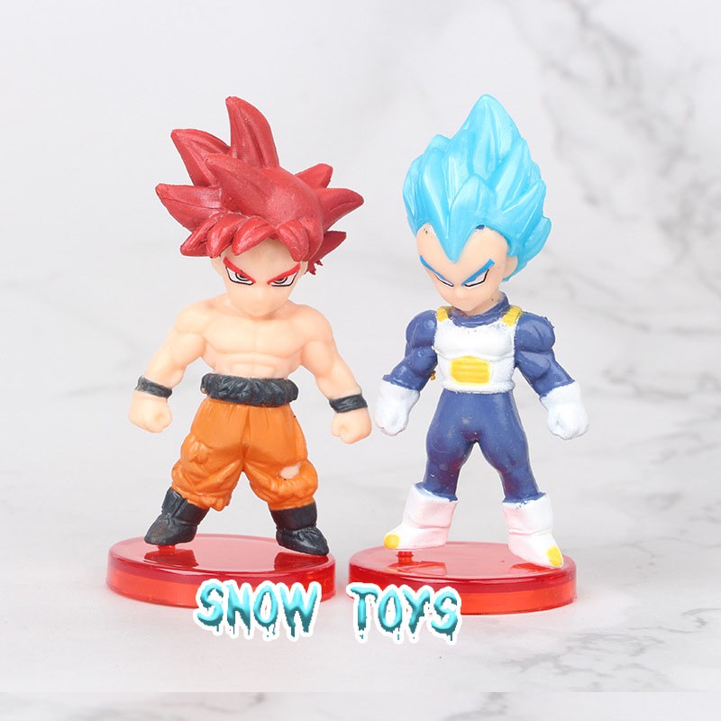 Mô hình Dragon Ball 16 - Songoku Son Goku Rose Vegeta Gotenks Gohan Broly Majun Buu Frieza Vegeto - 3cm x 7cm