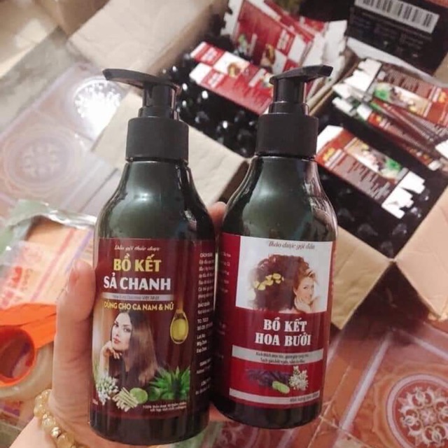 Dầu gội bồ kết sả chanh hoa bưởi
