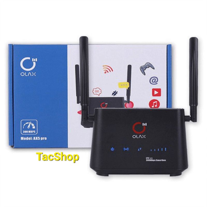 Bộ Router Phát Wifi 4G OLAX AX5 PRO Cat4 tốc độ cao kết nối 32 thiết bị , nguồn trực tiếp - BH 6 Tháng