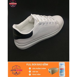Giày Thể Thao Nam Nữ 🌟Freeship🌟 Giảm thêm 15K Giày thể thao nam nữ MCQQ hàng đẹp màu trắng tinh tế dễ phối đồ