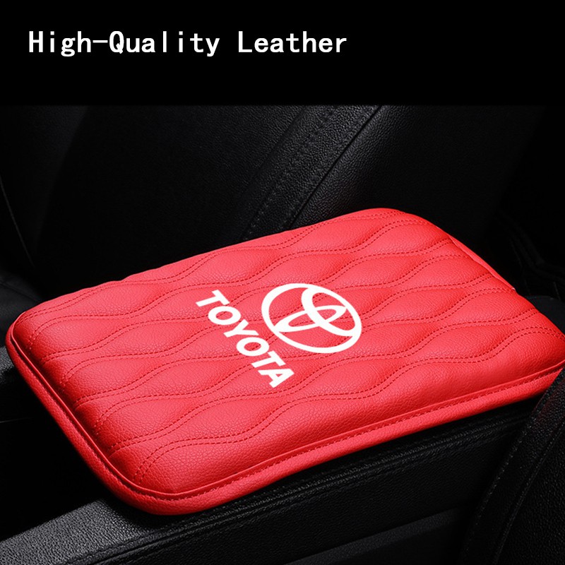 Đệm Da Lót Hộp Tỳ Tay Chống Thấm Nước Cho Xe Hơi Toyota Vios Hilux Camry Harrier Innova Rush Yaris Alphard Hiace Fortuner Vellfire Corolla Cross RAV4