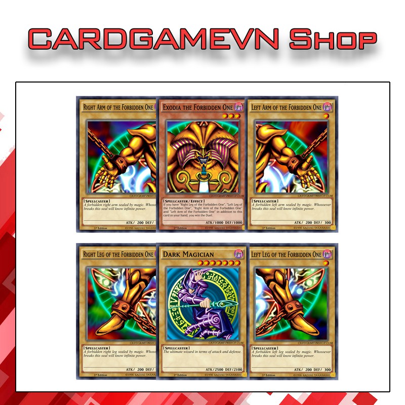Bộ Bài Yugioh Tiếng Việt - Exodia Legendary 45 lá - HB08