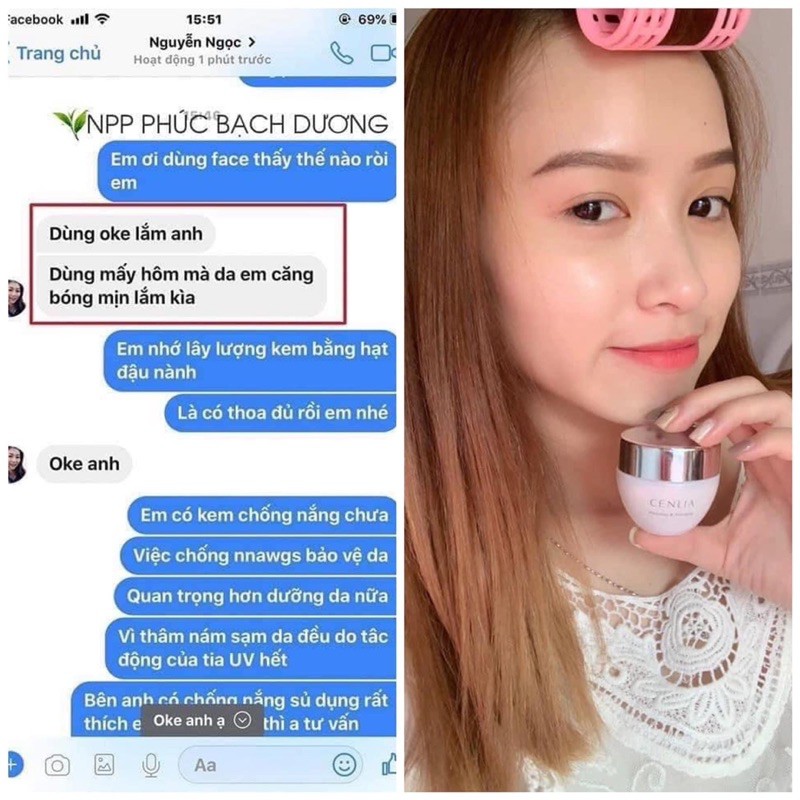 Kem face CENLIA 🔥[ CHÍNH HÃNG ]🔥 giúp làm sáng da, giúp da đều màu, kềm dầu, se khít lỗ chân lông, giúp da luôn mềm mịn | BigBuy360 - bigbuy360.vn