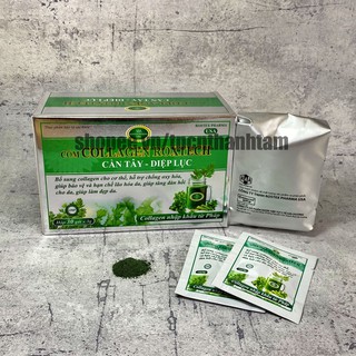 Viên uống COLLAGEN DIỆP LỤC CẦN TÂY hỗ trợ làm đẹp da, trắng sáng da, giảm cân – Hộp 30 gói