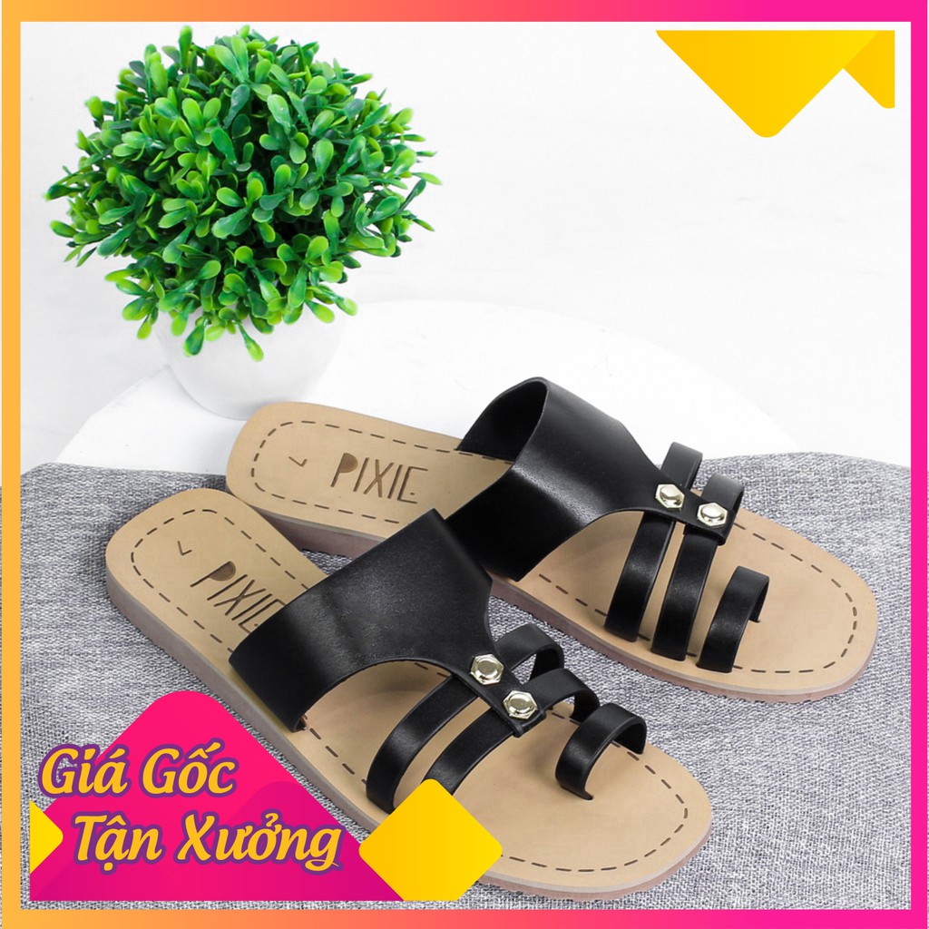 Dép Bệt Xỏ Ngón Tán Đinh Pixie X499