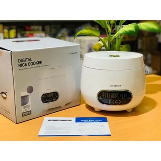 Nồi Cơm Điện Mini Kỹ Thuật Số 0,8 lít Lock&Lock EJR326WHT (hàng chính hãng)
