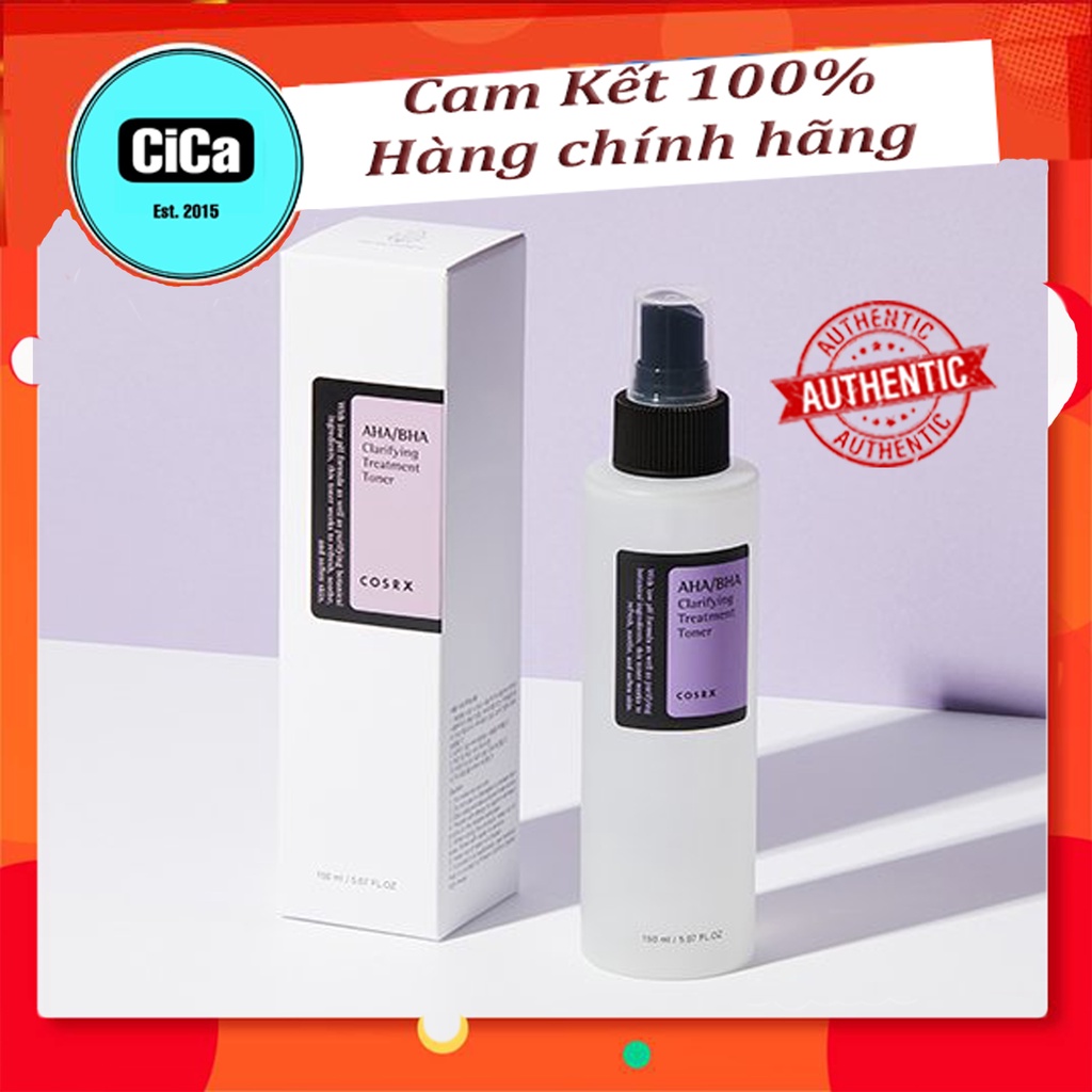 [Chính Hãng] Nước hoa hồng dạng xịt Cosrx AHA/BHA clarifying treatment toner 150ml