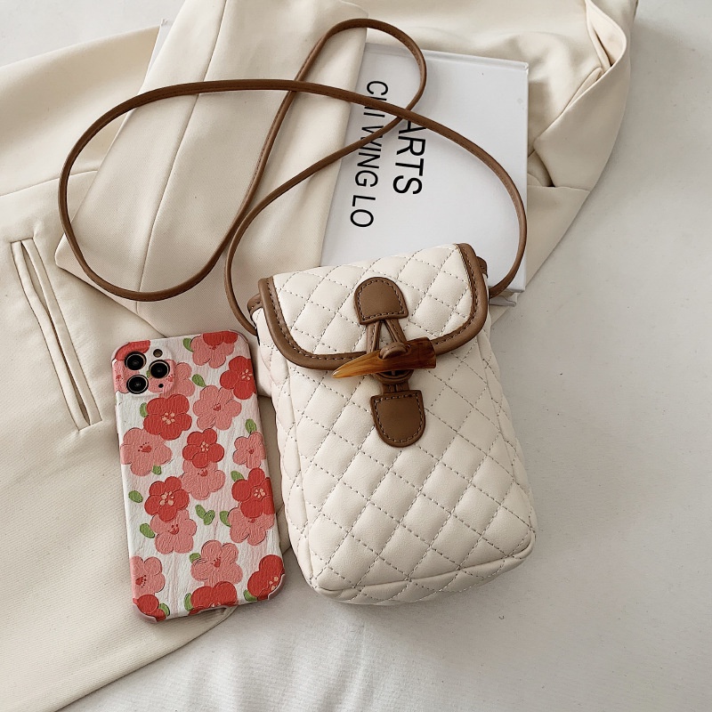 Túi Đeo Chéo Dáng Vuông Nhỏ Đựng Điện Thoại Di Động Thời Trang Mùa Xuân Cho Nữ