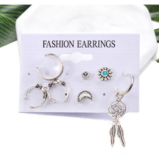 Set 7 chiếc bông tai phong cách Boho.