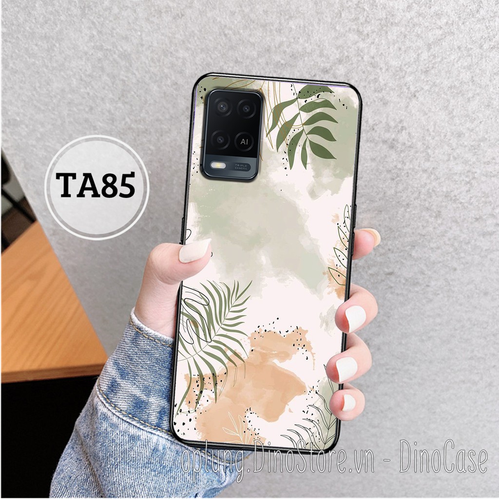 Ốp lưng điện thoại Oppo A54 4G - A74 4G - A94 4G - A95 4G - Ốp lưng Oppo in hình hoa cỏ vintage đơn giản nhẹ nhàng nữ tí