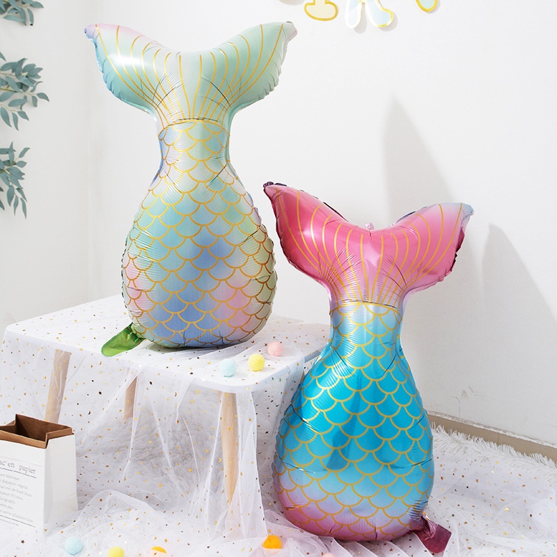 Bong Bóng Hình Nàng Tiên Cá Trang Trí Tiệc Sinh Nhật Cho Bé Gái