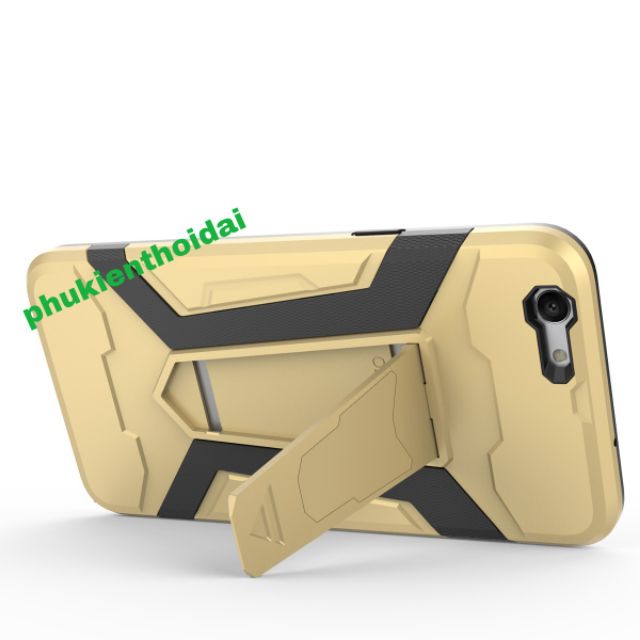 Oppo F7 ốp lưng chống sốc Iron Man cao cấp giá đỡ xem phim
